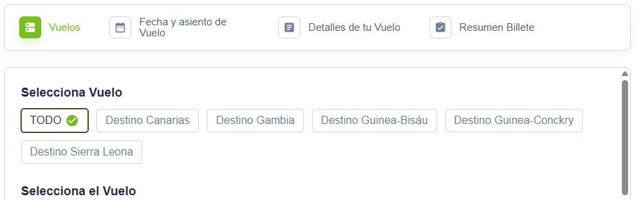 Reserva vuelos directos desde Banjul, Bisáu, Conakry, Freetown. Ida y vuelta. 3 horas. NONSTOP.